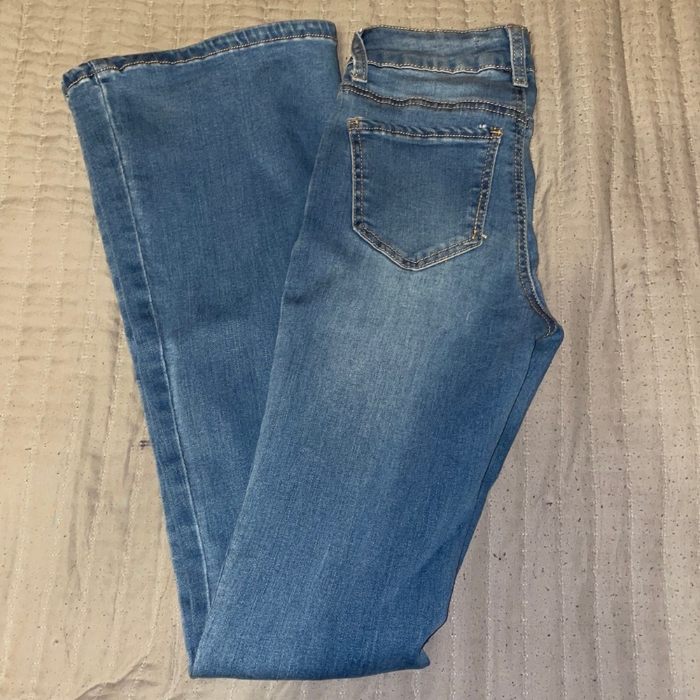 Women’s light blue jeans flare size 0 telepatia